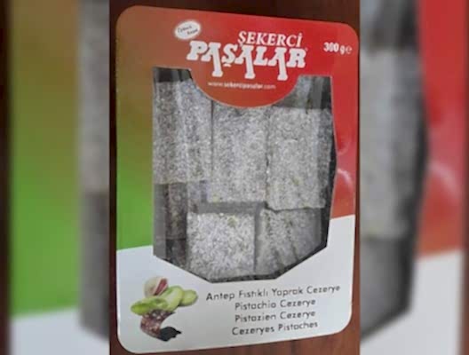 300 Gr Antep Fıstıklı Yaprak Cezerye